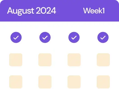 Weekly posting schedule